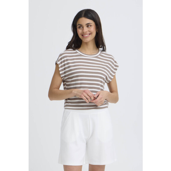 Fransa T-shirt - sand/off - Dame - T-shirts - FRANSA