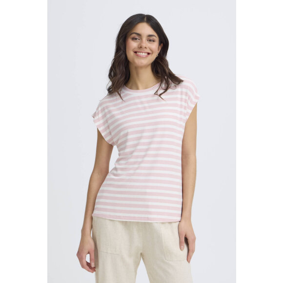 Fransa t-shirt - rose/off - Dame - T-shirts - FRANSA