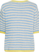 Marta Strik K/Æ - Strib blå/gul - Lækre striktrøjer til kvinder - MARTA