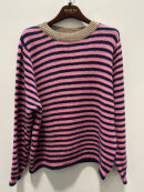 Marta Strik - pink/navy - Lækre striktrøjer til kvinder - MARTA Marta Strik - pink/navy - Lækre striktrøjer til kvinder - MARTA