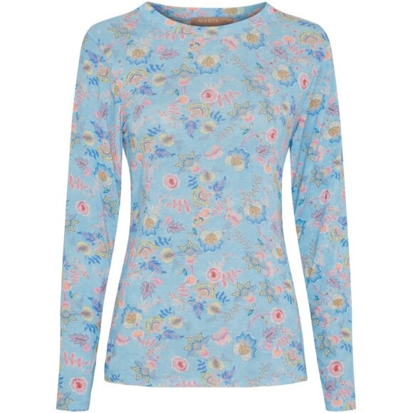 Marta T-shirt L/Æ - blåmix - Dame - Bluser - MARTA