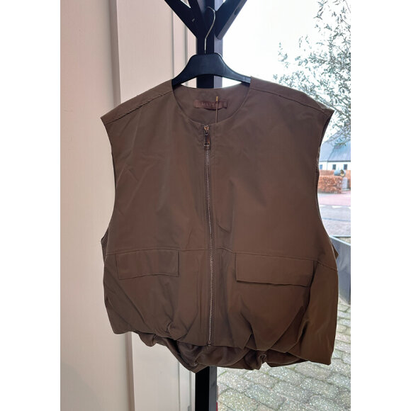 Marta Vest Dark Beige - Dame - Veste - MARTA