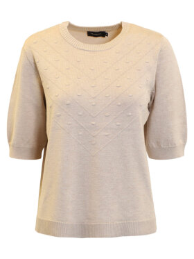 Brandtex strik - sand - Lækre striktrøjer til kvinder - Brandtex