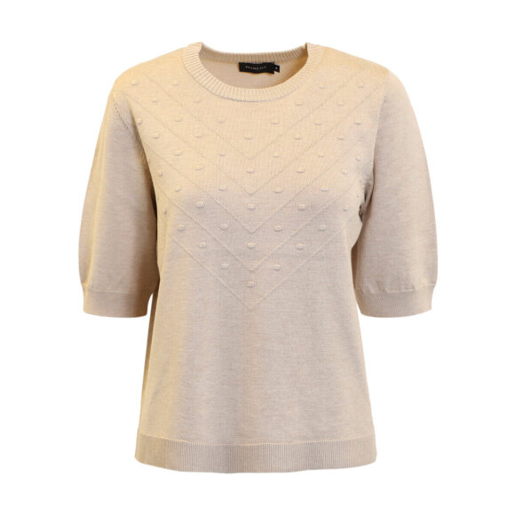 Brandtex strik - sand - Lækre striktrøjer til kvinder - Brandtex
