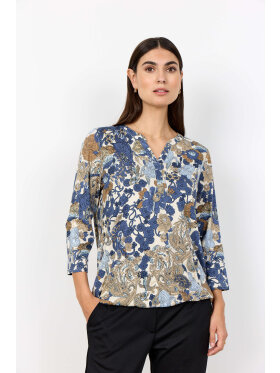 Soyaconcept bluse - blå mix - Dame - Bluser - Soyaconcept 