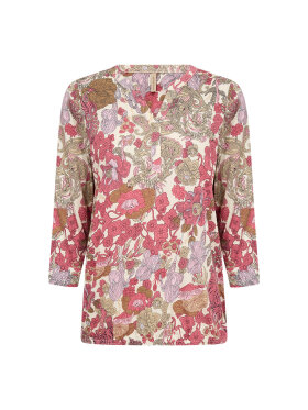 Soyaconcept Bluse - rød mix - Dame - Bluser - Soyaconcept 