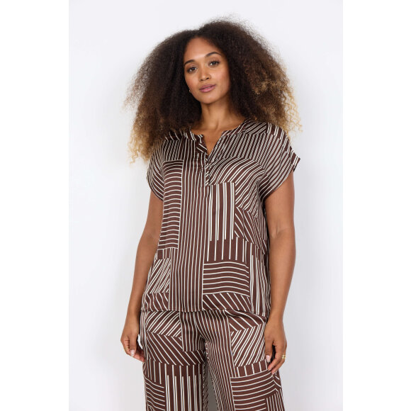 Soyaconcept Bluse - brun/off  - Dame - Bluser - Soyaconcept 
