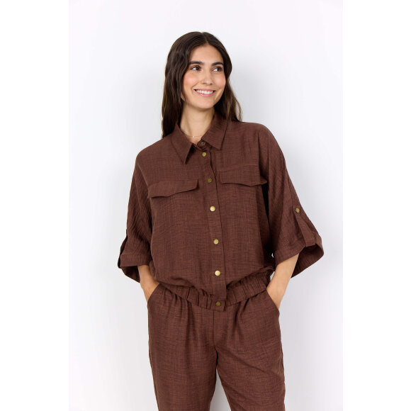 Soyaconcept Jakke/Skjorte - brun - Skjortejakker - dame - Soyaconcept 