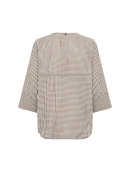 Wasabiconcept bluse - Tern/Brun - Overdele til Plus size - Wasabiconcept