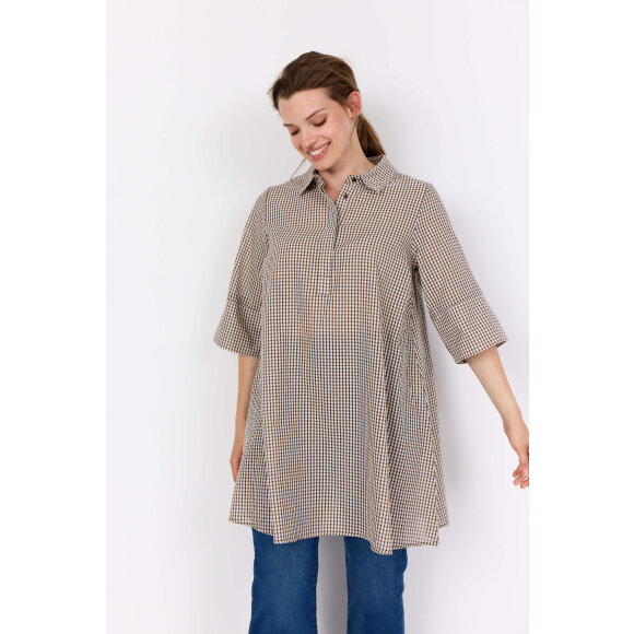 Wasabiconcept kjole - Tern/Brun - Kjoler til plus size kvinder - Wasabiconcept