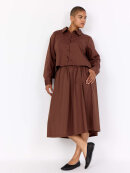 Wasabiconcept nederdel - brun - Plus size bukser til kvinder - Wasabiconcept