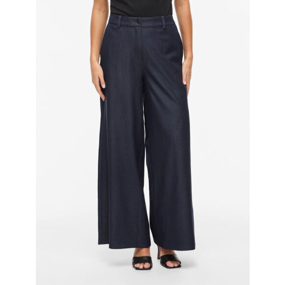 Vila Buks HW Wide - blå - Dame - Bukser  - VILA