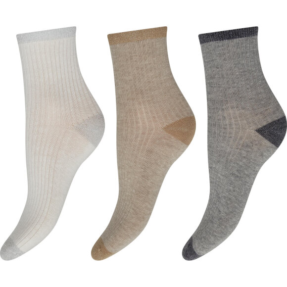 Decoy 3-pak - grå/sand/hvid - Strømper & strømpebukser - Decoy Decoy 3-pak - grå/sand/hvid - Strømper & strømpebukser - Decoy
