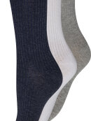Decoy 3-pak - blå/grå/hvid - Strømper & strømpebukser - Decoy