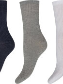 Decoy 3-pak - blå/grå/hvid - Strømper & strømpebukser - Decoy
