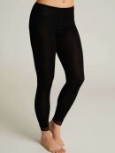 Femilet uld leggins - Sort - Plus size bukser til kvinder - femilet