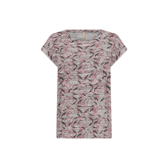 Soyaconcept T-Shirt - rødmix - Dame - T-shirts - Soyaconcept 