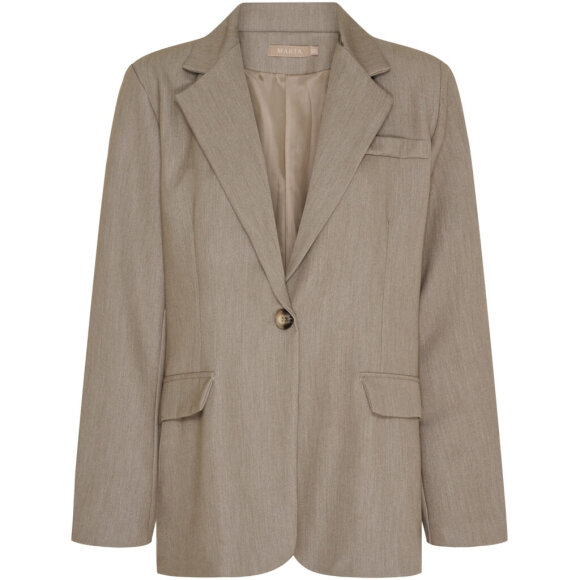 Marta Blazer - Lysbrun - Blazer til kvinder - MARTA Marta Blazer - Lysbrun - Blazer til kvinder - MARTA