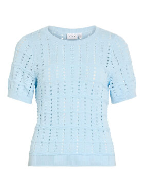 Vila Strik k/æ - lysblå - Lækre striktrøjer til kvinder - VILA