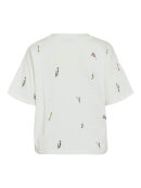 Vila T-Shirt - Hvid/ blomst - Dame - T-shirts - VILA
