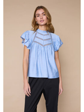 Love & Divine Bluse - mid blå - Dame - Bluser - love & divine