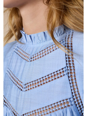 Love & Divine Bluse - mid blå - Dame - Bluser - love & divine