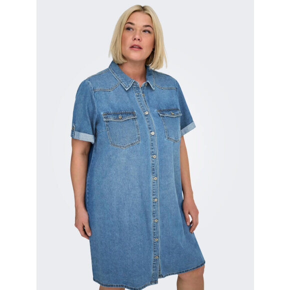 Only Carmakoma denimkjole - Kjoler til plus size kvinder - ONLY CarmaKoma