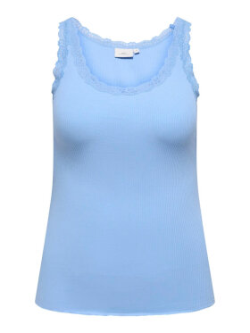 Only Carmakoma top - lysblå - Overdele til Plus size - ONLY CarmaKoma
