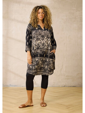 Zhenzi kjole - sort/sand - Kjoler til plus size kvinder - Zhenzi