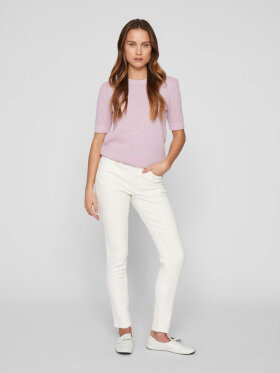 Vila Jeans RW Skinny Fit - White Denim - Dame - Jeans - VILA