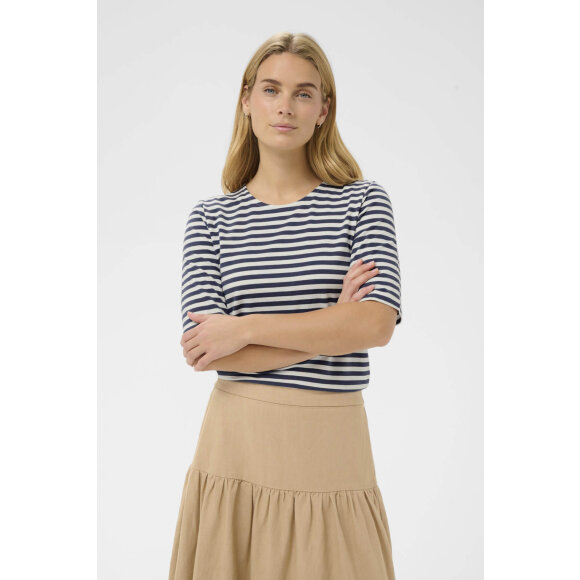 Part Two T-Shirt - blå/off - Dame - T-shirts - Part Two