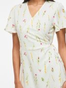 Vila Kjole - hvid/blomst - Mellemlange kjoler - VILA