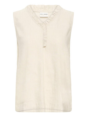 Pulz Top - sand - Toppe til dame - Sommertoppe mm. - PULZ Jeans
