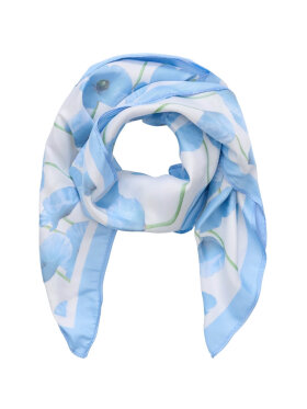 Marta Tørklæde - blå/blomster - Tørklæder - MARTA