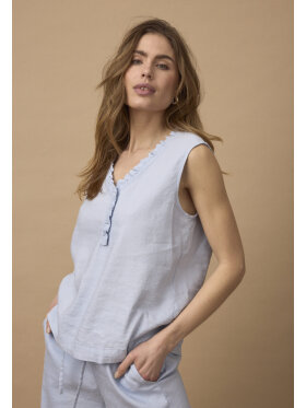 Pulz Top - Lyseblå - Toppe til dame - Sommertoppe mm. - PULZ Jeans