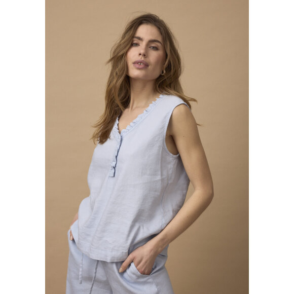 Pulz Top - Lyseblå - Toppe til dame - Sommertoppe mm. - PULZ Jeans