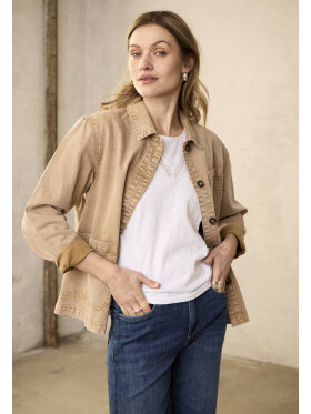 Pulz Jakke/Skjorte - Camel - Denim jakker - PULZ Jeans