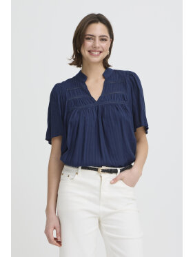 Fransa Bluse - Navy - Dame - Bluser - FRANSA