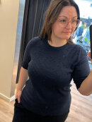 Brandtex strik - marine - Lækre striktrøjer til kvinder - Brandtex