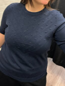 Brandtex strik - marine - Lækre striktrøjer til kvinder - Brandtex