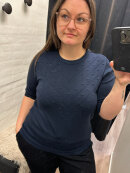 Brandtex strik - marine - Lækre striktrøjer til kvinder - Brandtex