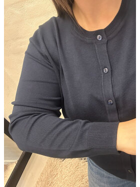 Brandtex cardigan - marine - Striktrøjer til kvinder - Brandtex