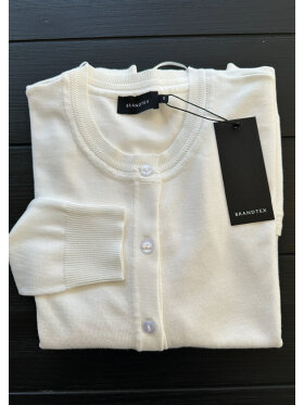 Brandtex cardigan - off white - Lækre striktrøjer til kvinder - Brandtex