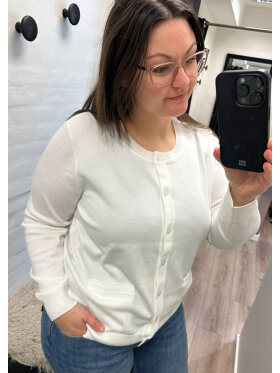 Brandtex cardigan - off white - Lækre striktrøjer til kvinder - Brandtex