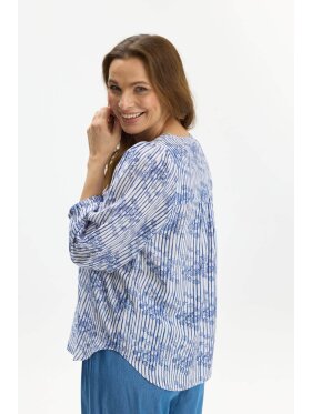 In Front Bluse - Navy/hvid - Dame - Bluser - IN FRONT