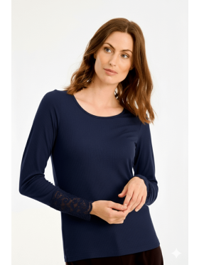 In Front Bluse navy - Dame - Bluser - IN FRONT