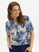 In Front Bluse - Hvid/navy - Dame - Bluser - IN FRONT