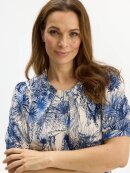 In Front Bluse - Hvid/navy - Dame - Bluser - IN FRONT