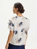In Front Bluse - Champagne/blomster - Dame - Bluser - IN FRONT
