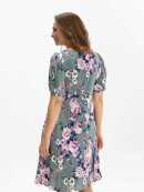 In Front Kjole - grøn/blomster - Mellemlange kjoler - IN FRONT